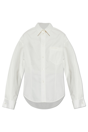 Shirt with embroidered logo