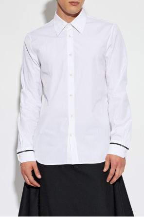 Alexander McQueen Camisa com logótipo bordado nos punhos
