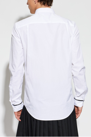 Alexander McQueen Camisa com logótipo bordado nos punhos
