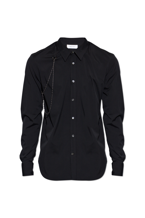 Shirt with detachable chain od Alexander McQueen