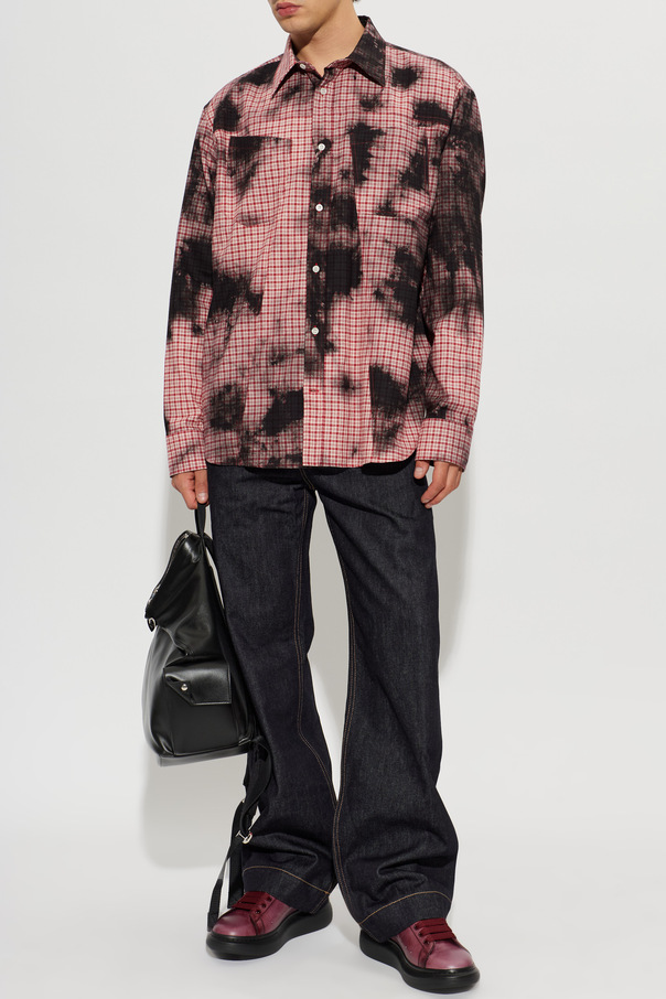 Alexander McQueen Camisa con efecto 'vintage'