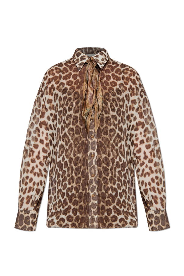 Zimmermann Animal Print Shirt