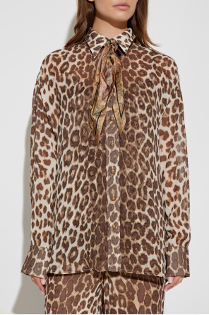 Zimmermann Animal Print Shirt