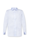 Giorgio Armani contrast-trim embroidered-logo T-Shirt