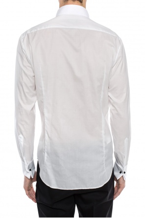 Giorgio Armani geometric-pendant Tuxedo shirt