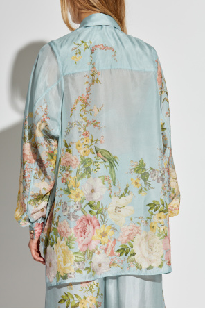 Zimmermann Silk shirt with floral motif