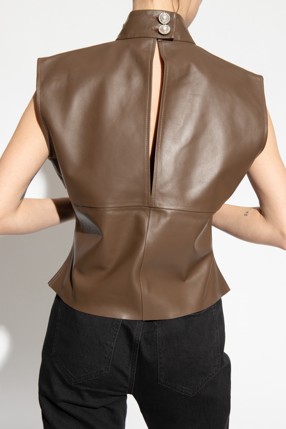 Custommade ‘Unni’ leather top