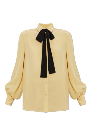 Silk shirt with a scarf