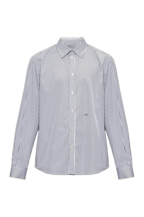 Shirt with a striped pattern