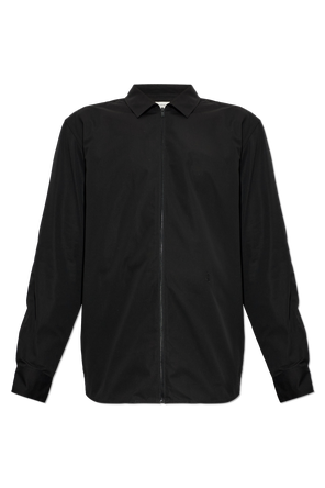 Cotton shirt with zip fastening