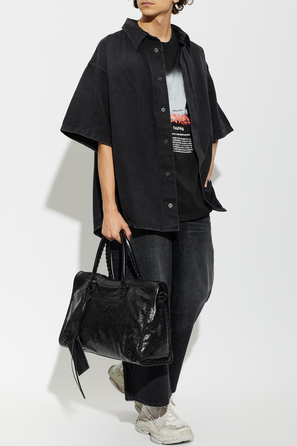Balenciaga Denim short-sleeve shirt