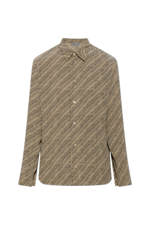 Silk shirt with monogram