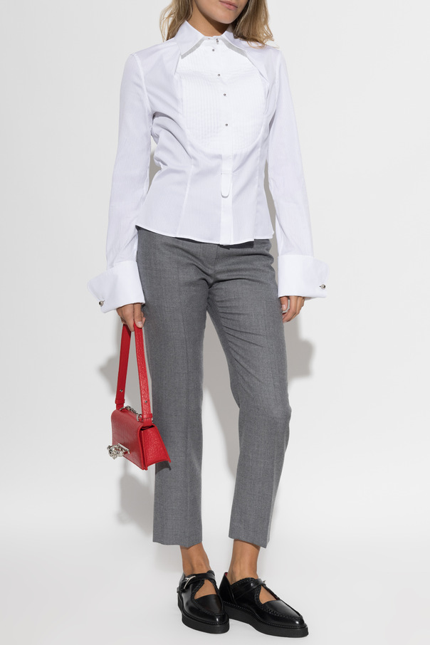 Alexander McQueen Fitted cotton shirt