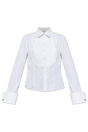 Camisa de algodón de corte entallado