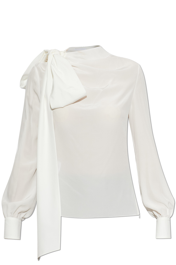 Alexander McQueen Silk shirt with a bow