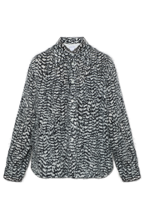 Abstract-pattern shirt