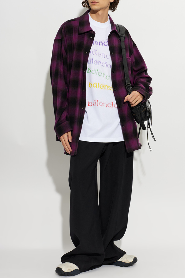 Balenciaga Wool Plaid Shirt by Balenciaga