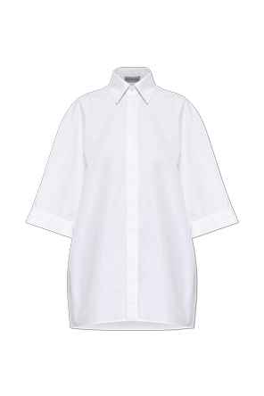 Cămașă tip oversize fără mâneci