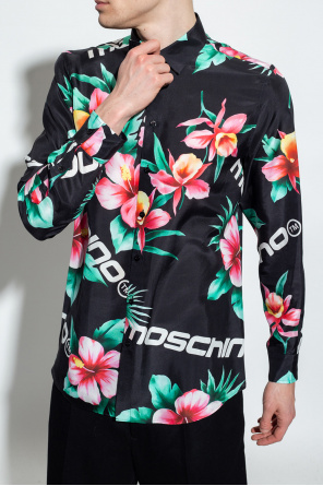 Moschino Floral Langarm-T-Shirt shirt