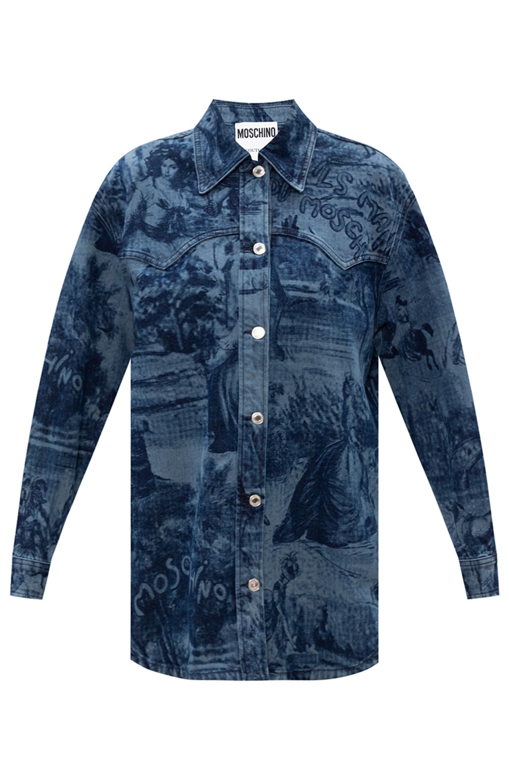 moschino denim shirt
