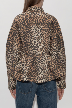 Ganni Camisa con estampado animal