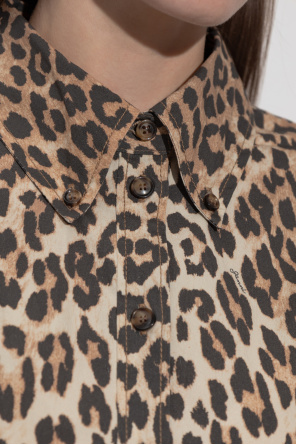 Ganni Camisa con estampado animal