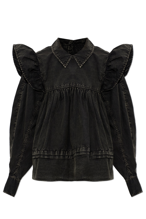 Top with ruffles od Ganni