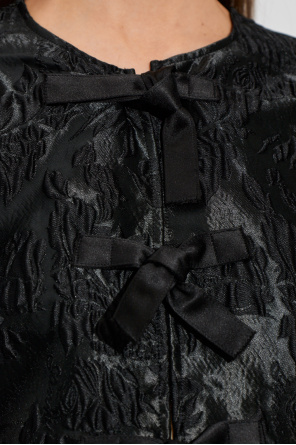 Ganni Top mit Blumenmotiv