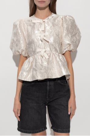 Ganni Top con motivo floral