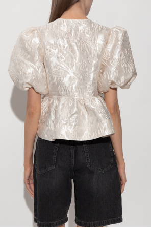 Ganni Top con motivo floral