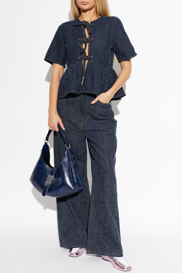 Ganni Denim top
