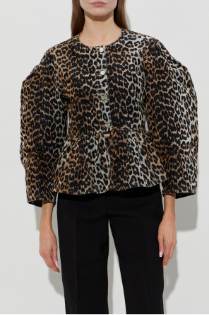 Ganni Hemd mit Animal-Print