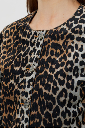 Ganni Hemd mit Animal-Print