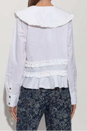 Ganni Camisa con volantes