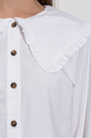 Ganni Camisa con volantes