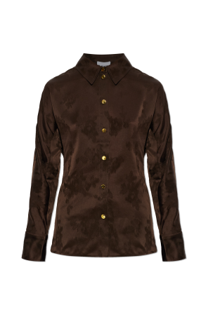 Shirt with drawstrings at the waist