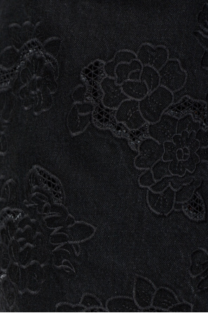 Ganni Denim shirt with floral motif