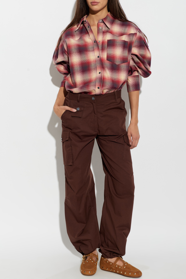 Ganni Plaid-patterned shirt