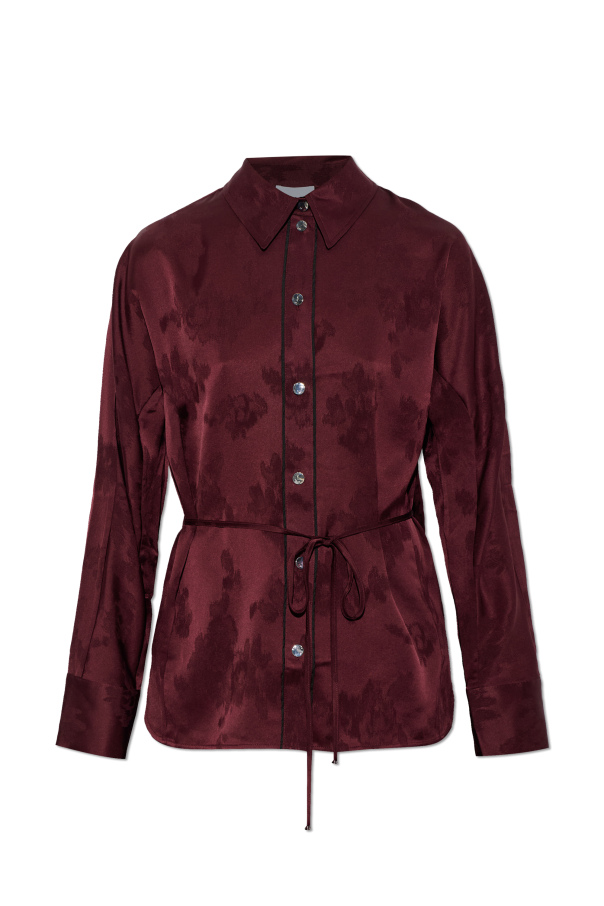 Shirt with floral motif od Ganni