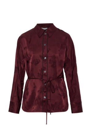 Shirt with floral motif