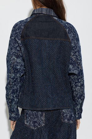 Ganni Camisa vaquera con estampado floral