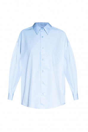 Sweatshirt com capuz New Balance Essentials azul branco mulher