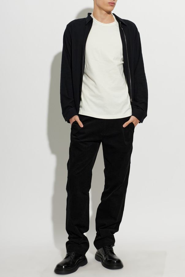 POST ARCHIVE FACTION Black Classic Shirt with Subtle Chest Pocket by POST ARCHIVE FACTION