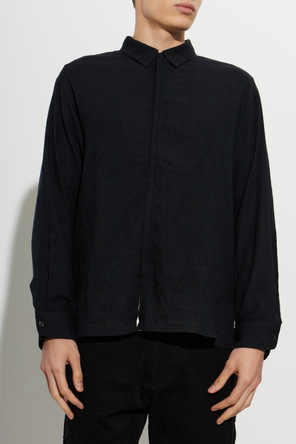 POST ARCHIVE FACTION Black Classic Shirt with Subtle Chest Pocket by POST ARCHIVE FACTION