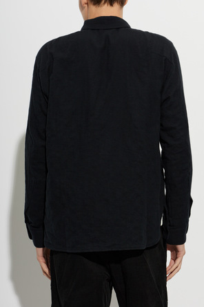 POST ARCHIVE FACTION Black Classic Shirt with Subtle Chest Pocket by POST ARCHIVE FACTION