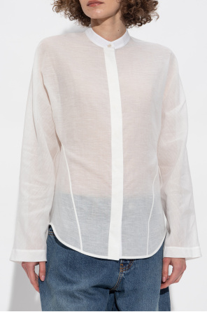 Alaïa Camisa con cuello mao