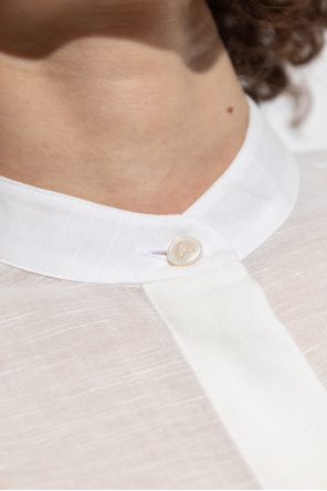 Alaïa Camisa con cuello mao