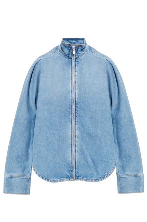 Jeansowa kurtka ze stójką