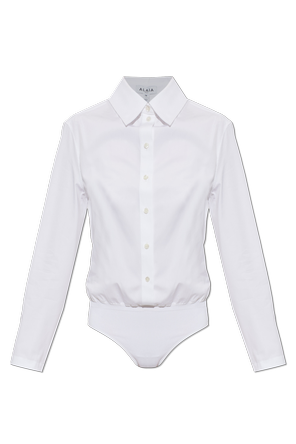 Cotton long-sleeve bodysuit