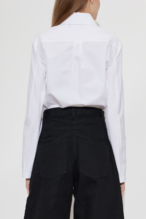 Alaïa Body de algodão de mangas compridas